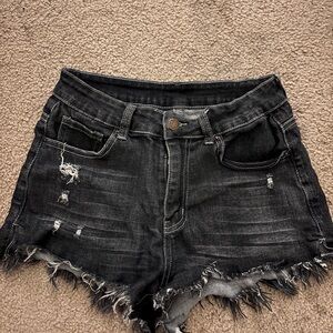 Source Unknown Charcoal Jean Shorts